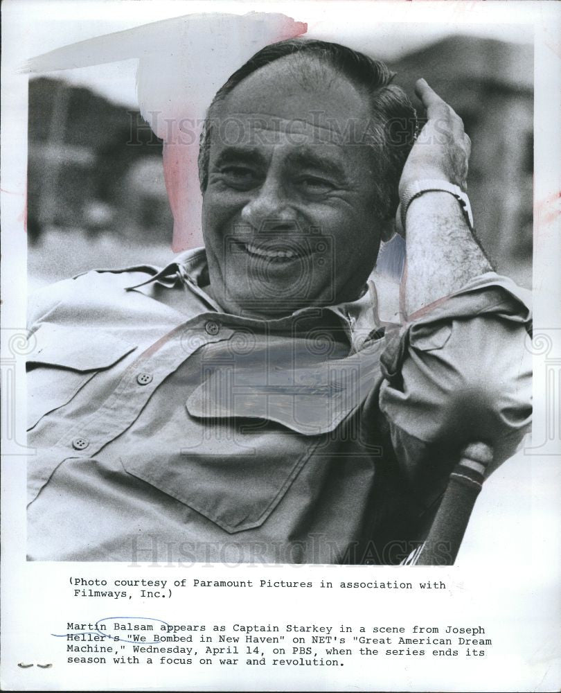 1978 Press Photo Martin Balsam actor - Historic Images