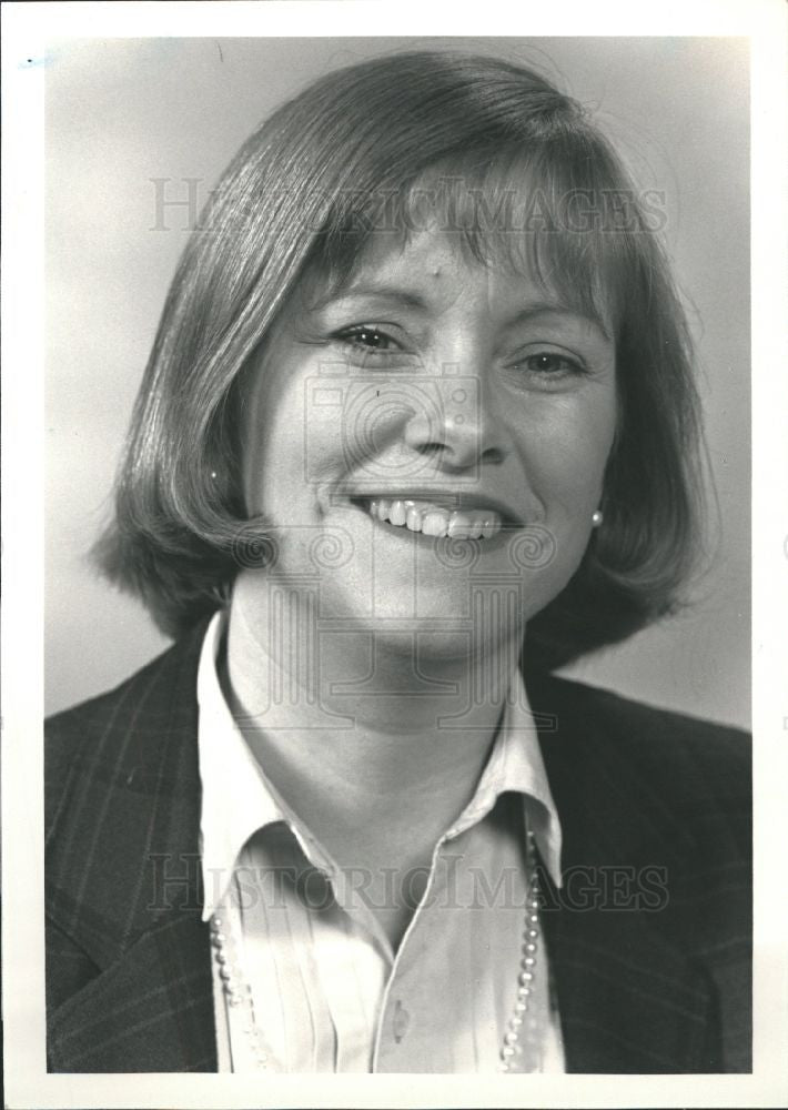 1988 Press Photo Barbara Ball-McClure WTVS PBS Detroit - Historic Images