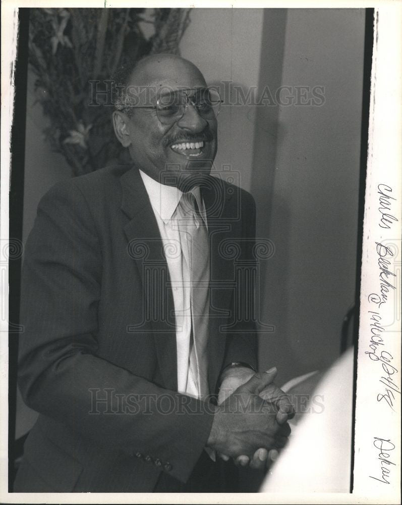 1988 Press Photo Charles Beckham  President - Historic Images