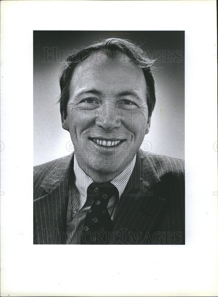 1979 Press Photo Don Becker Free Press President - Historic Images