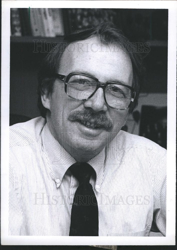 1986 Press Photo Free Press President DON BECKER - Historic Images