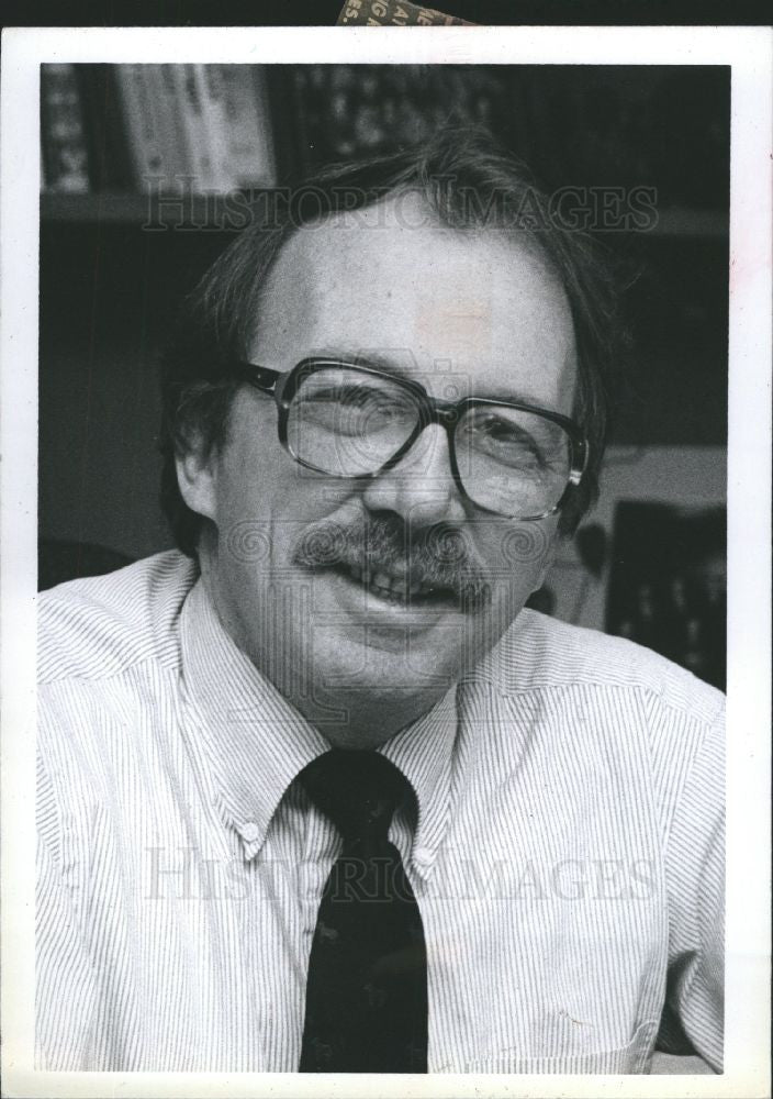 1986 Press Photo Don Becker President of Free Press - Historic Images