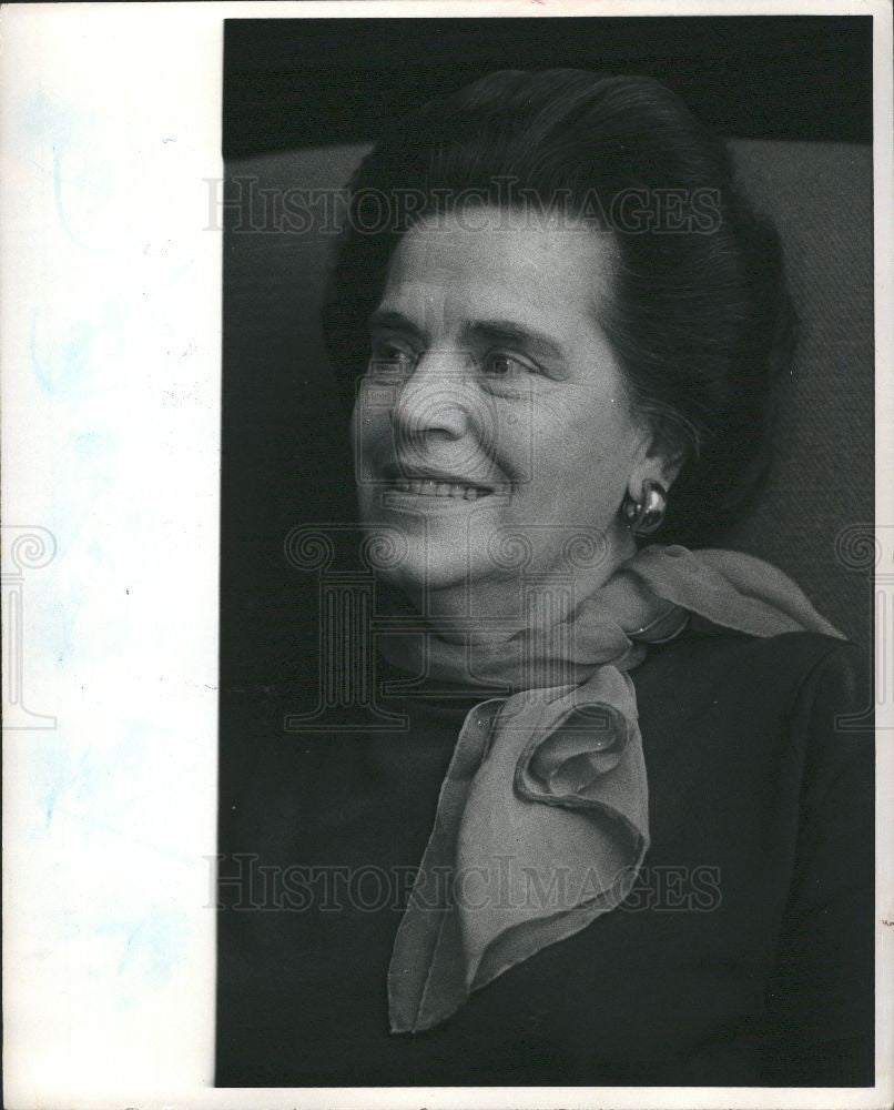 1970 Press Photo Mary Beck Detroit politician - Historic Images