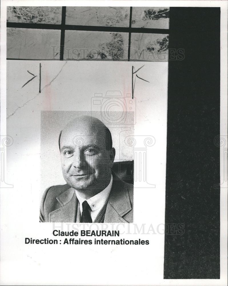 1989 Press Photo ClaudeBeaurain,direction,affaires, - Historic Images
