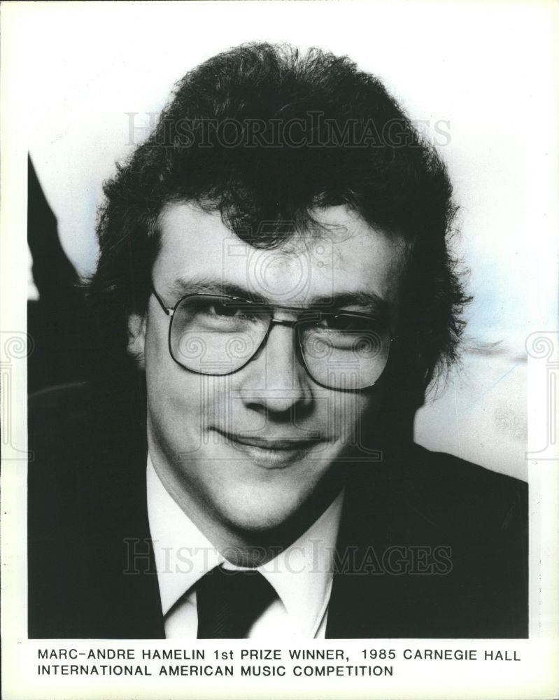 1987 Press Photo Marc Andre Hamelin,First prize winner - Historic Images