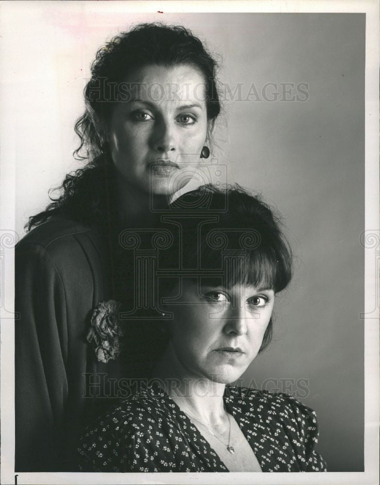 1991 Press Photo Actress Actress Veronica Hamel - Historic Images