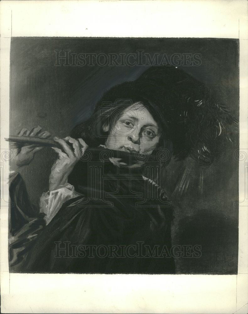1935 Press Photo Franz Hals Flute Player - Historic Images