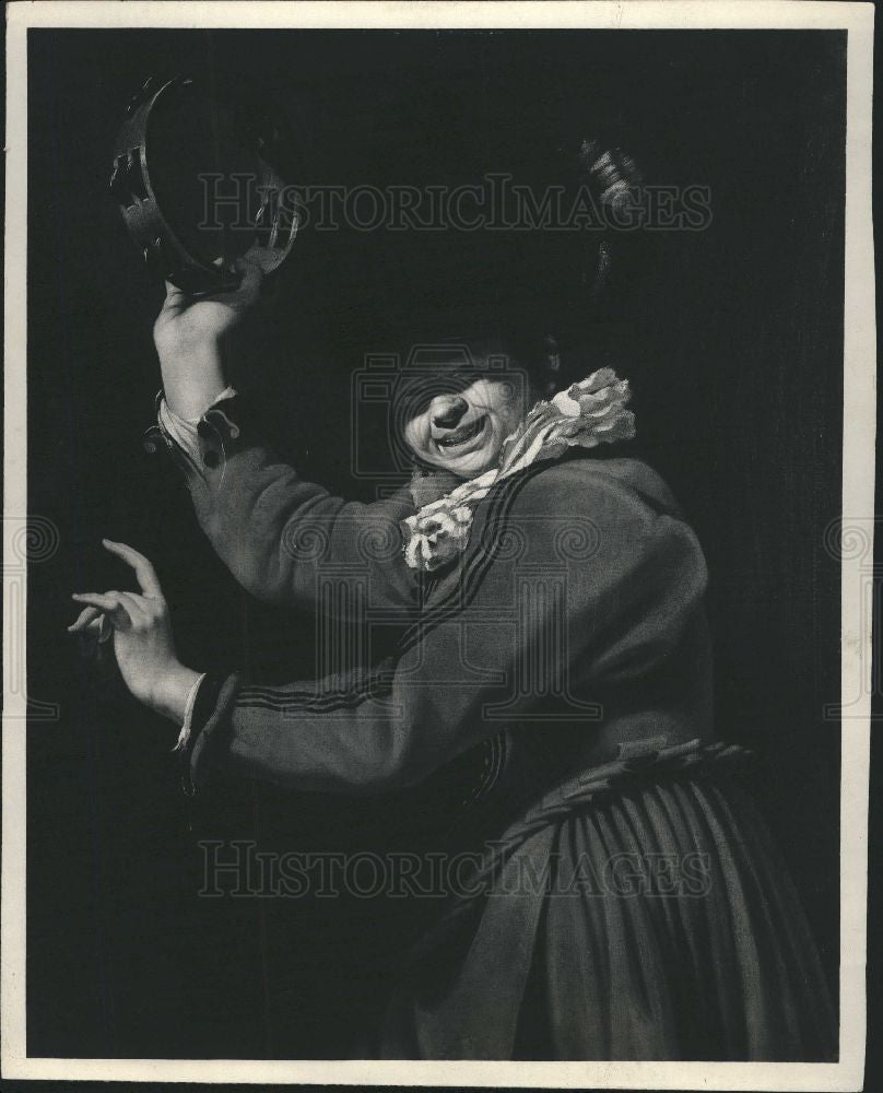 1926 Press Photo The Tambourine Player By Franz Hale - Historic Images