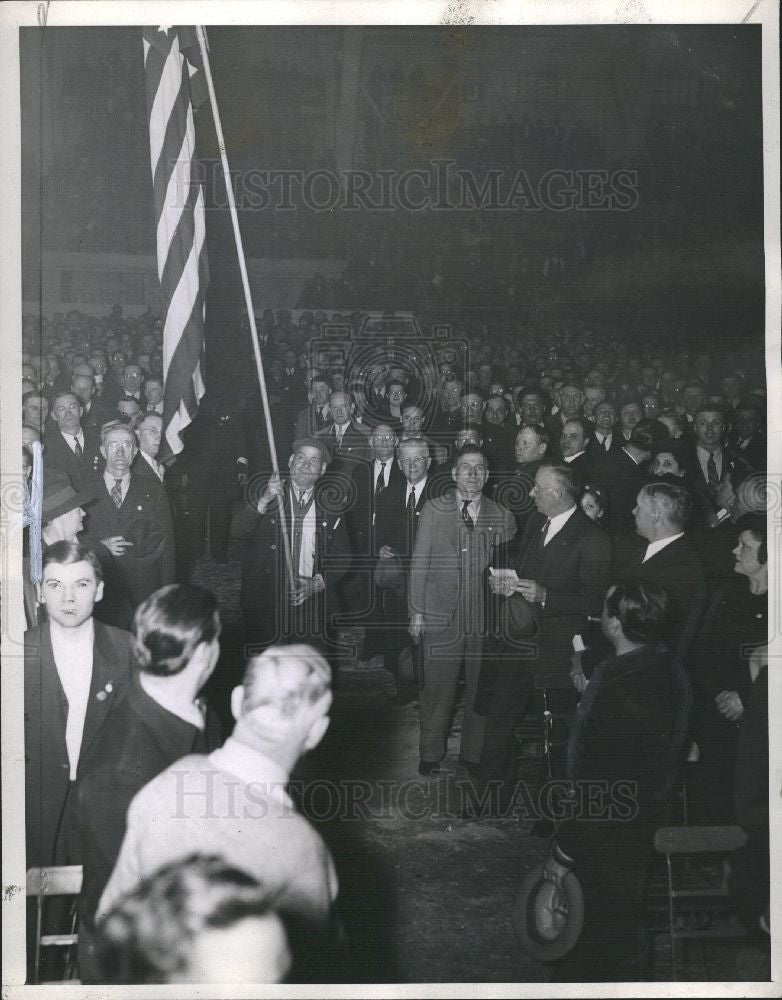 1941 Press Photo FORD STRIKE RALLY - Historic Images