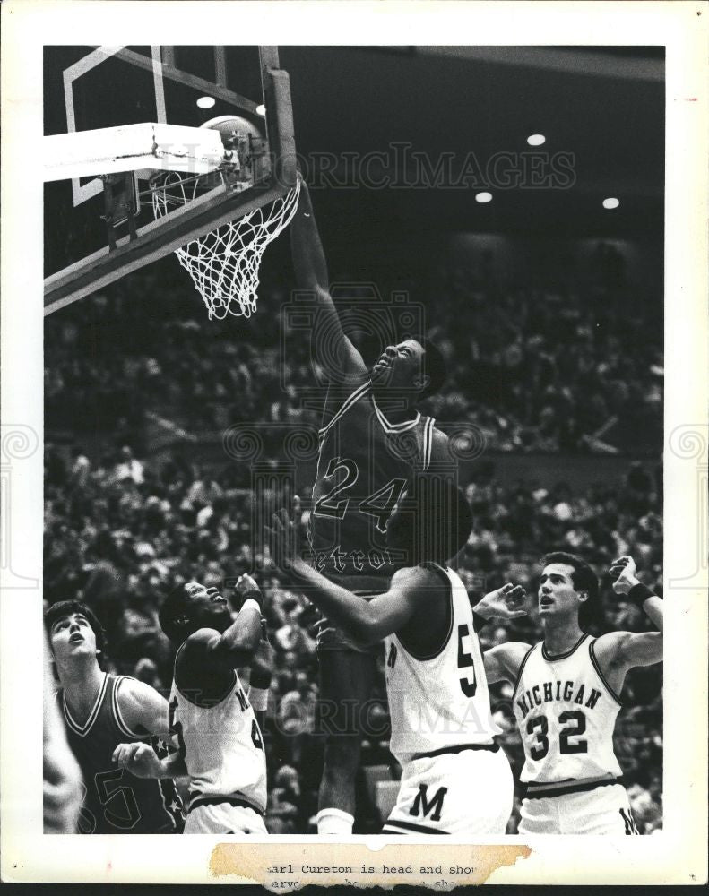 1991 Press Photo Earl Cureton, NCAA Basketball - Historic Images