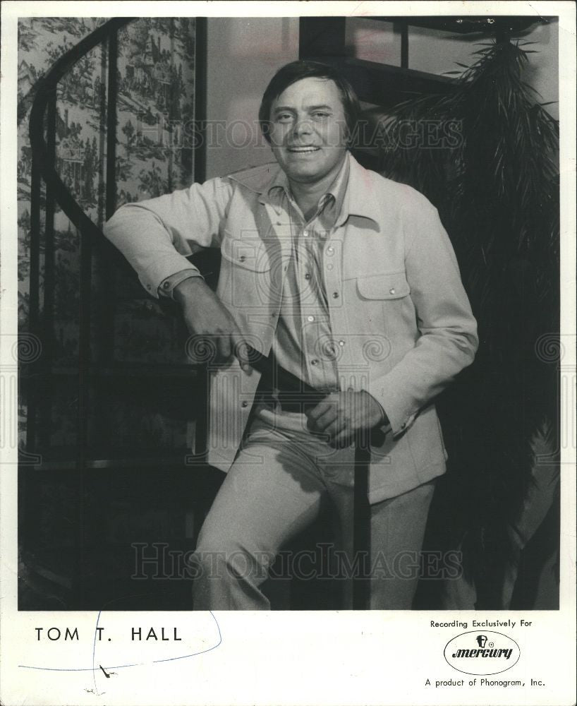 Press Photo Tom T. Hall singer and author - Historic Images