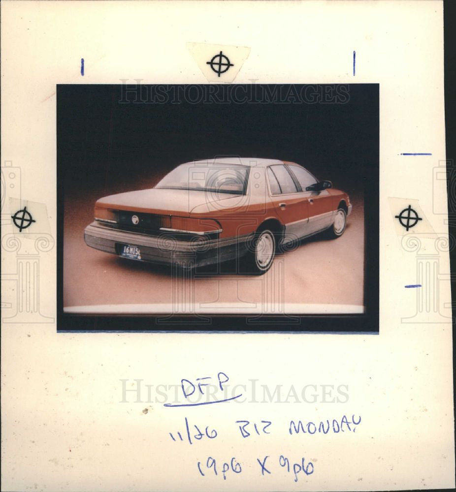 1990 Press Photo Mercury Grand Marquis 1992 - Historic Images