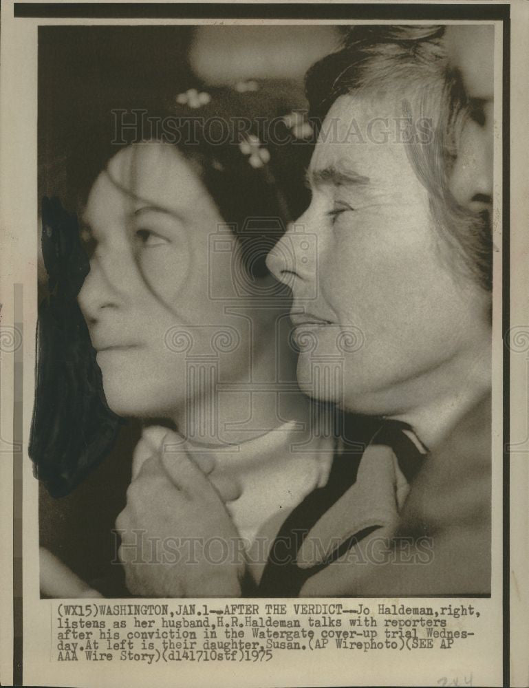 1975 Press Photo H. R. Haldeman Watergate - Historic Images