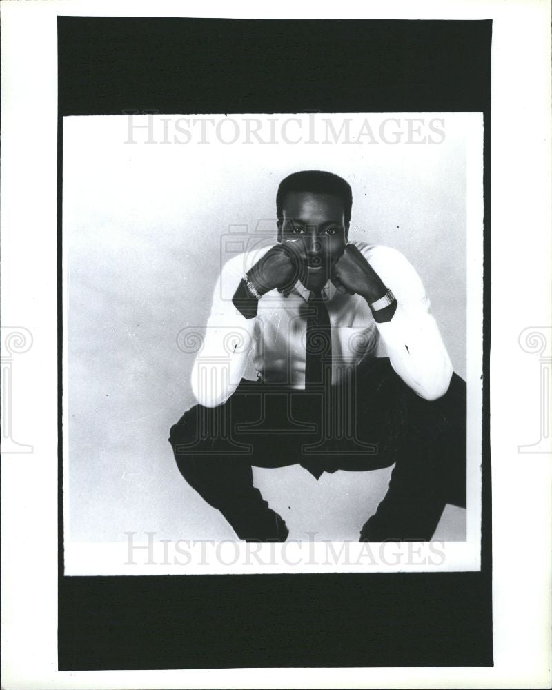 1990 Press Photo Arsenio Hall talk show host comedian - Historic Images