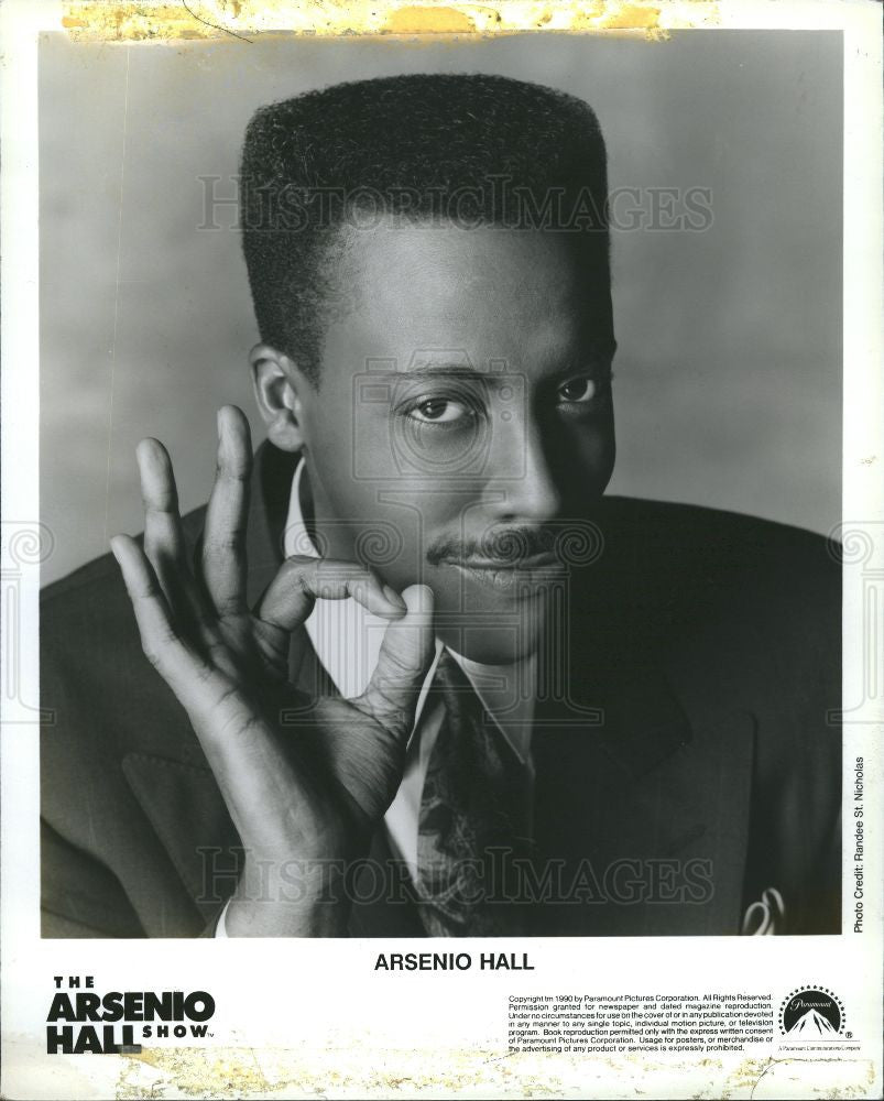 Press Photo Arsenio Hall American actor comedian - Historic Images