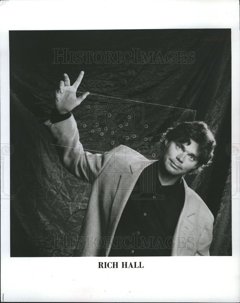 1988 Press Photo Rich Hall Stand Up Comedian Writer - Historic Images