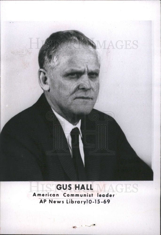 1970 Press Photo Gus Hall - Historic Images