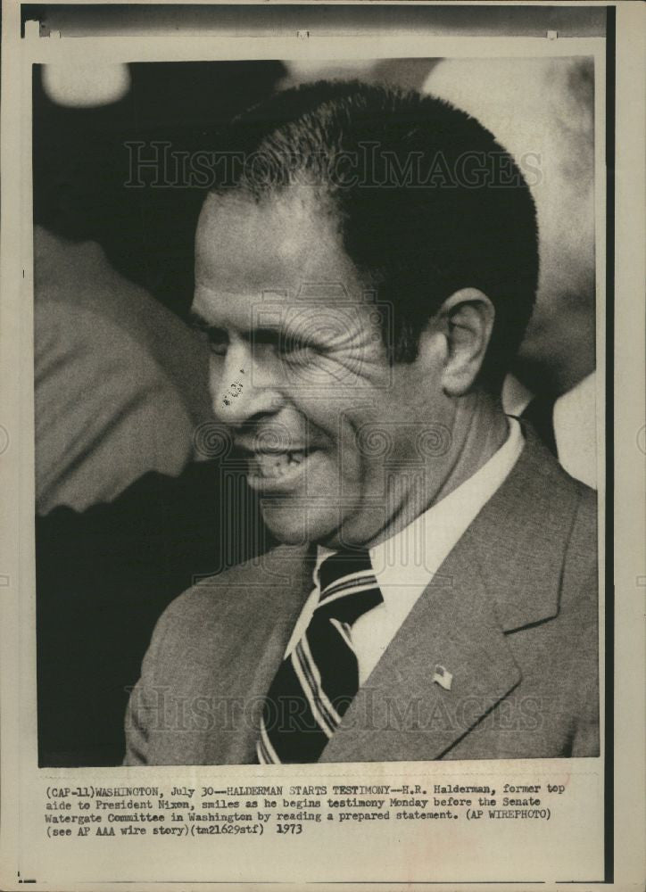 1973 Press Photo H. R. Halderman - Historic Images