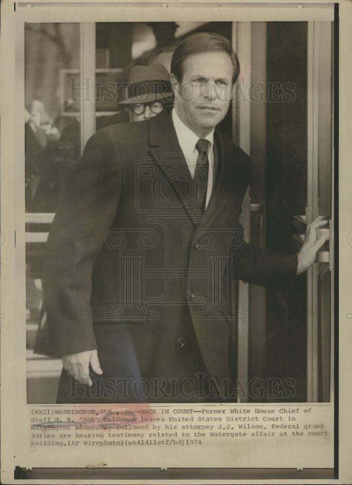1974 Press Photo H. R. Haldeman American political aide - Historic Images