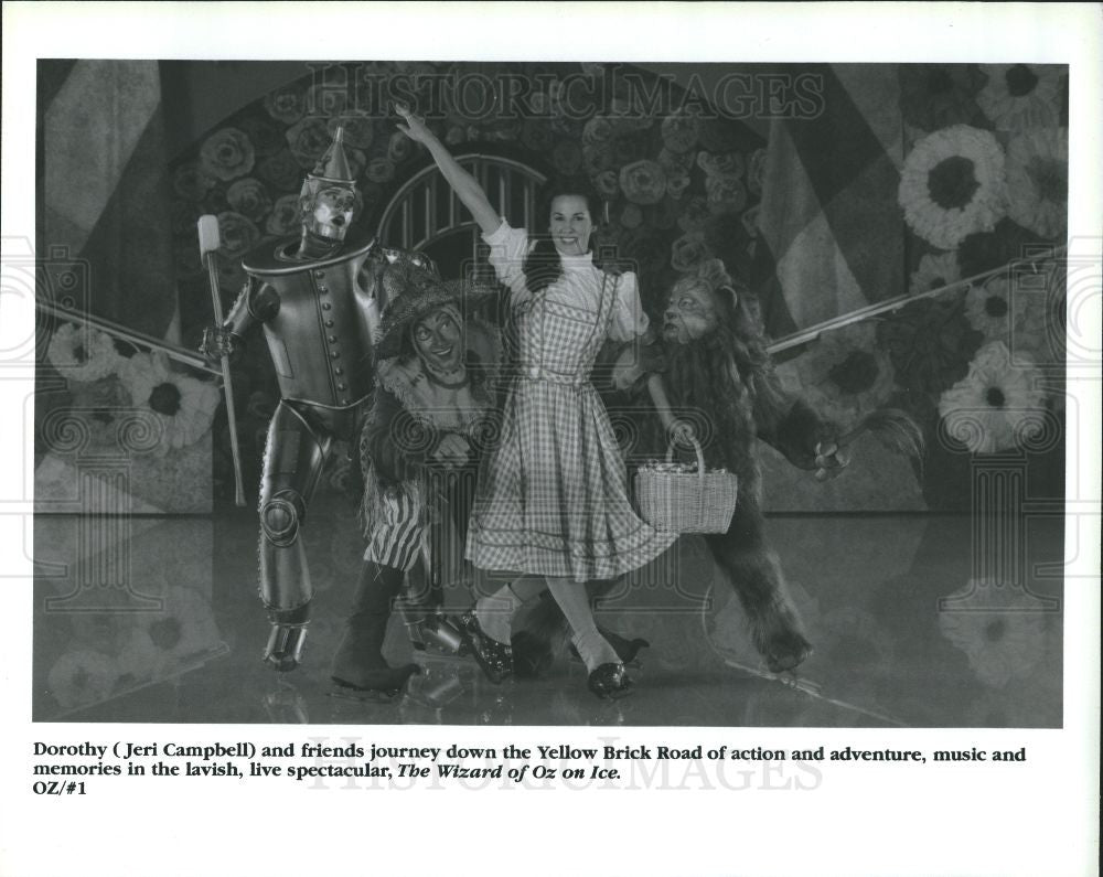 1995 Press Photo Jeri Campbell The Wizard of Oz on Ice - Historic Images