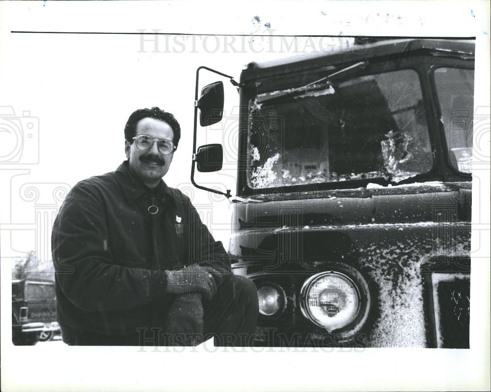 1992 Press Photo UPS driver Teamster Campbell unionism - Historic Images