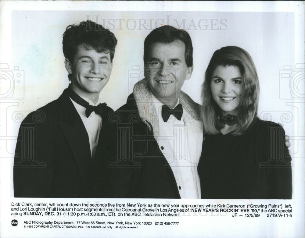 1989 Press Photo Dick Clark - Historic Images