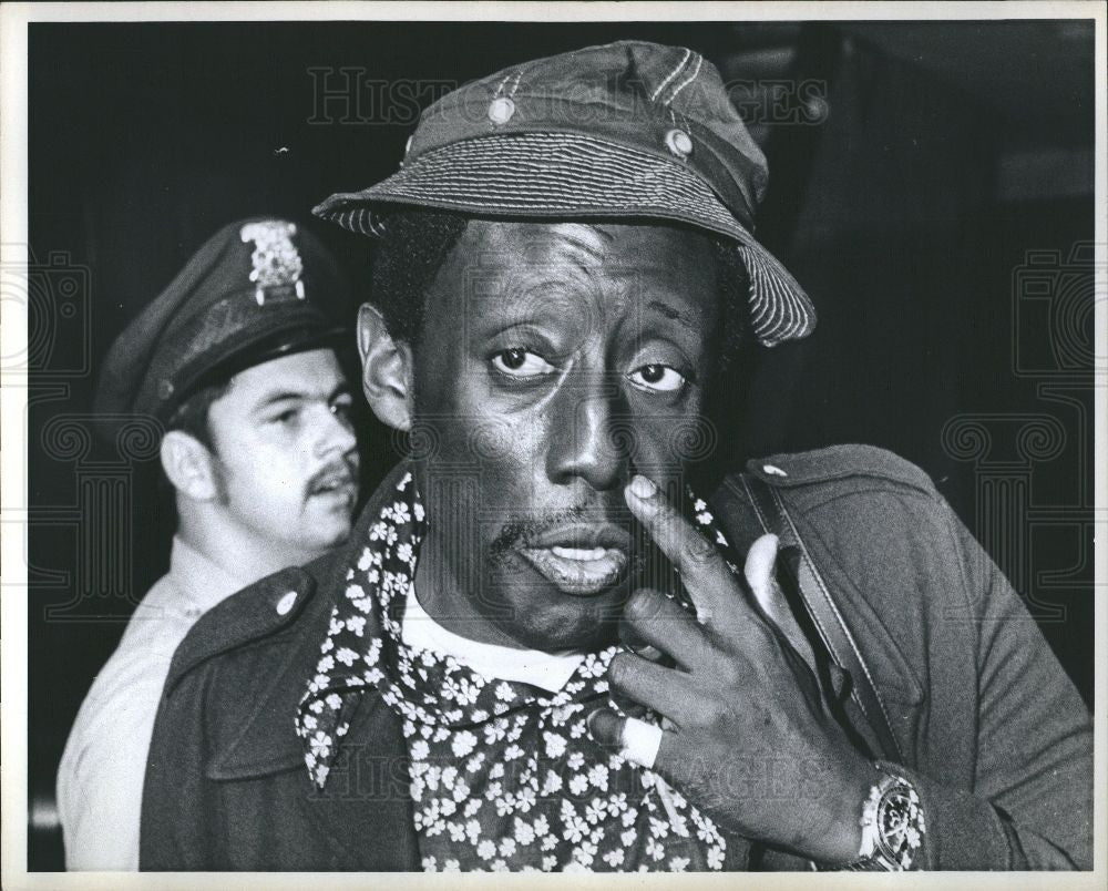 1973 Press Photo Godfrey Cambridge black comedian - Historic Images