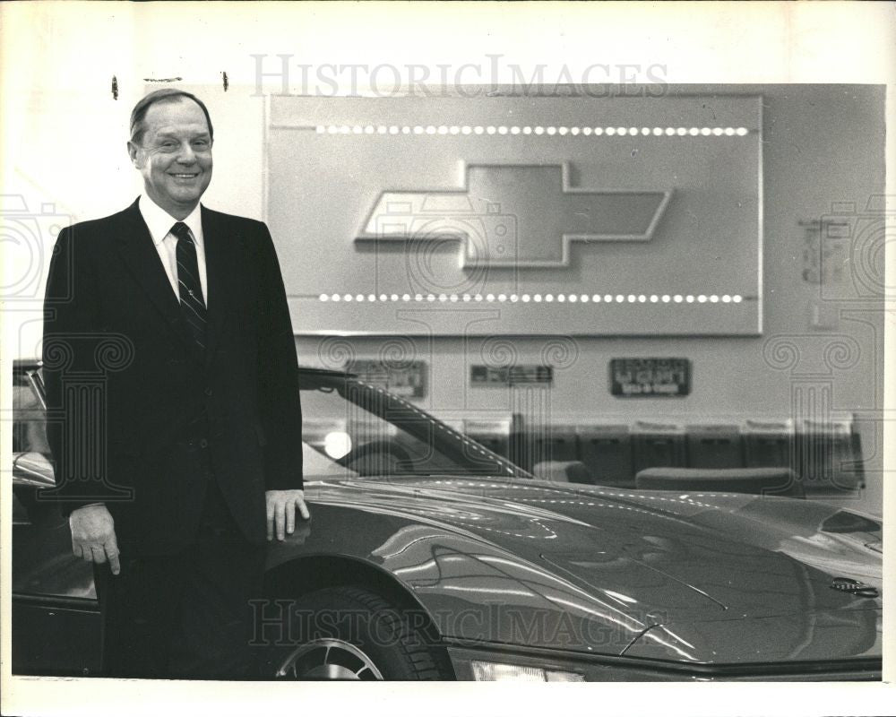 1987 Press Photo BOB BURGER,NEW BOSS,CHEVY DIVISION - Historic Images