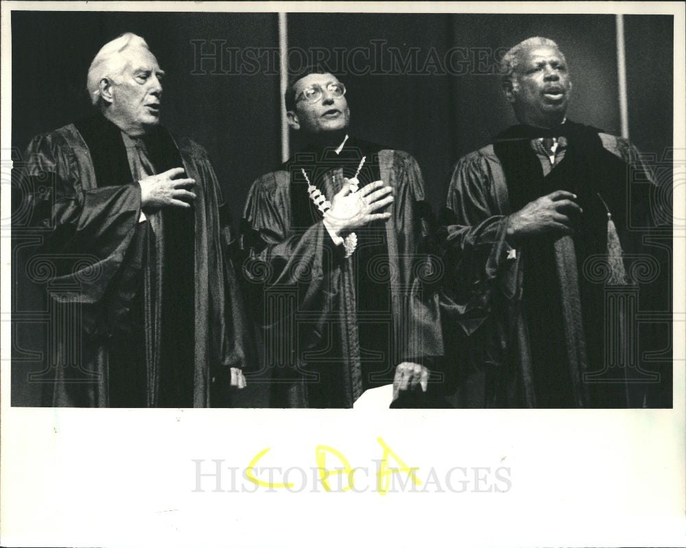 1987 Press Photo Chief Justice Warren Burger - Historic Images