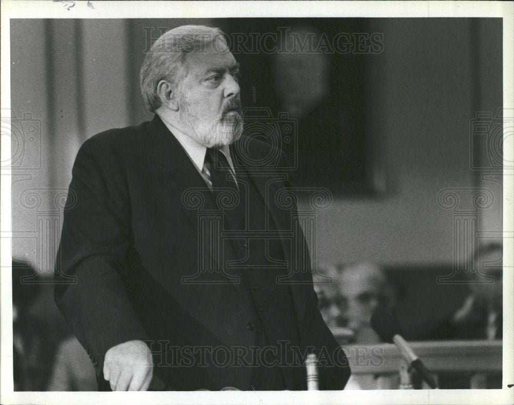 1990 Press Photo Raymond Burr actor Perry Mason - Historic Images