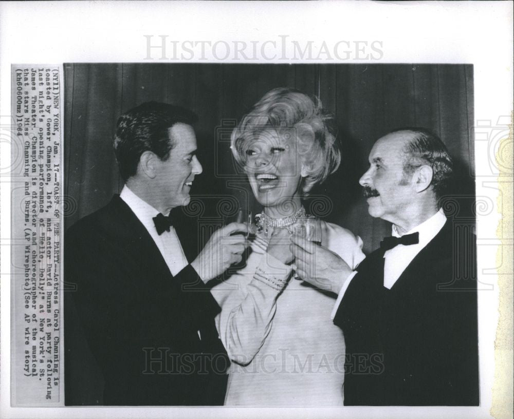 1964 Press Photo Carol Channing American singer actress - Historic Images