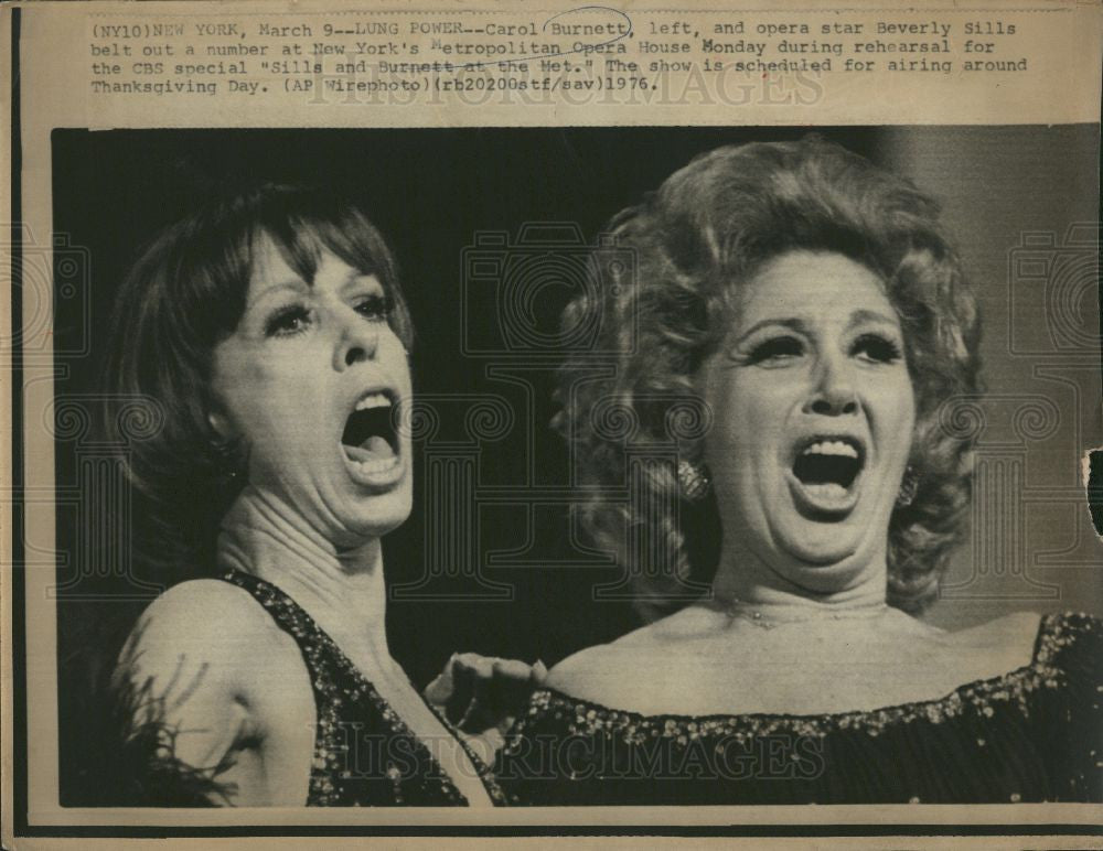 1976 Press Photo Carol Burnett  actress, comedienne - Historic Images