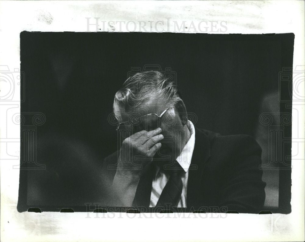 1992 Press Photo Murray Burley Leslie Williams court - Historic Images