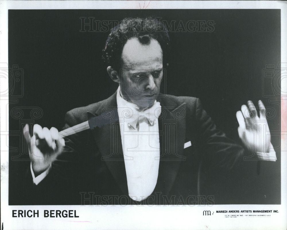 Press Photo Erich BergelGerman Conductor Orchestra - Historic Images