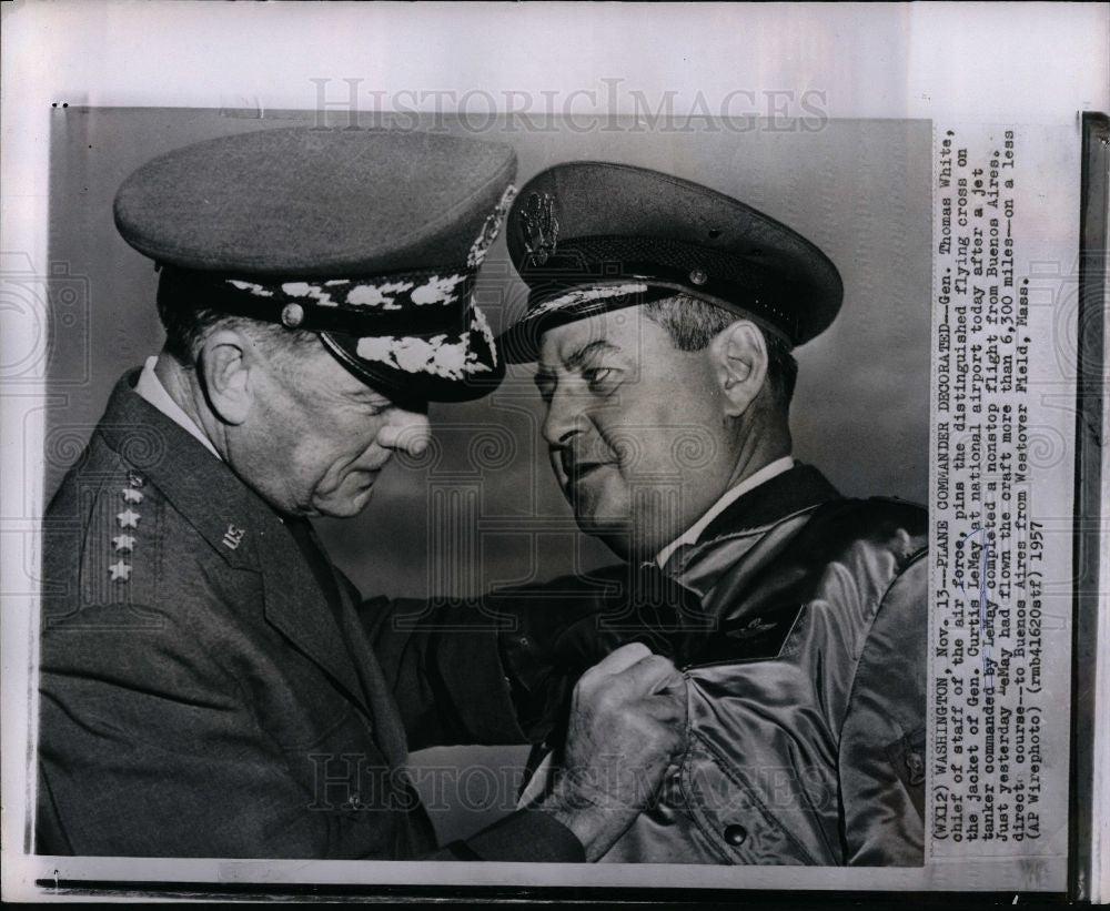 1957 Press Photo Curtis LeMay General - Historic Images