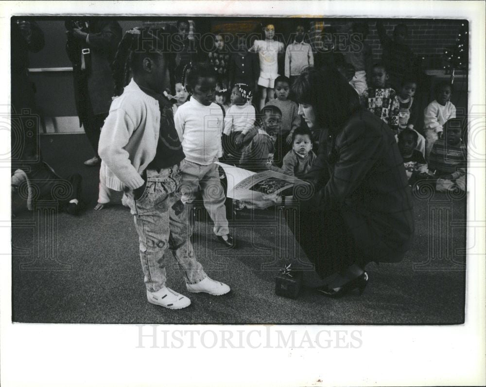 1989 Press Photo Janet Blanchard First lady Michigan - Historic Images