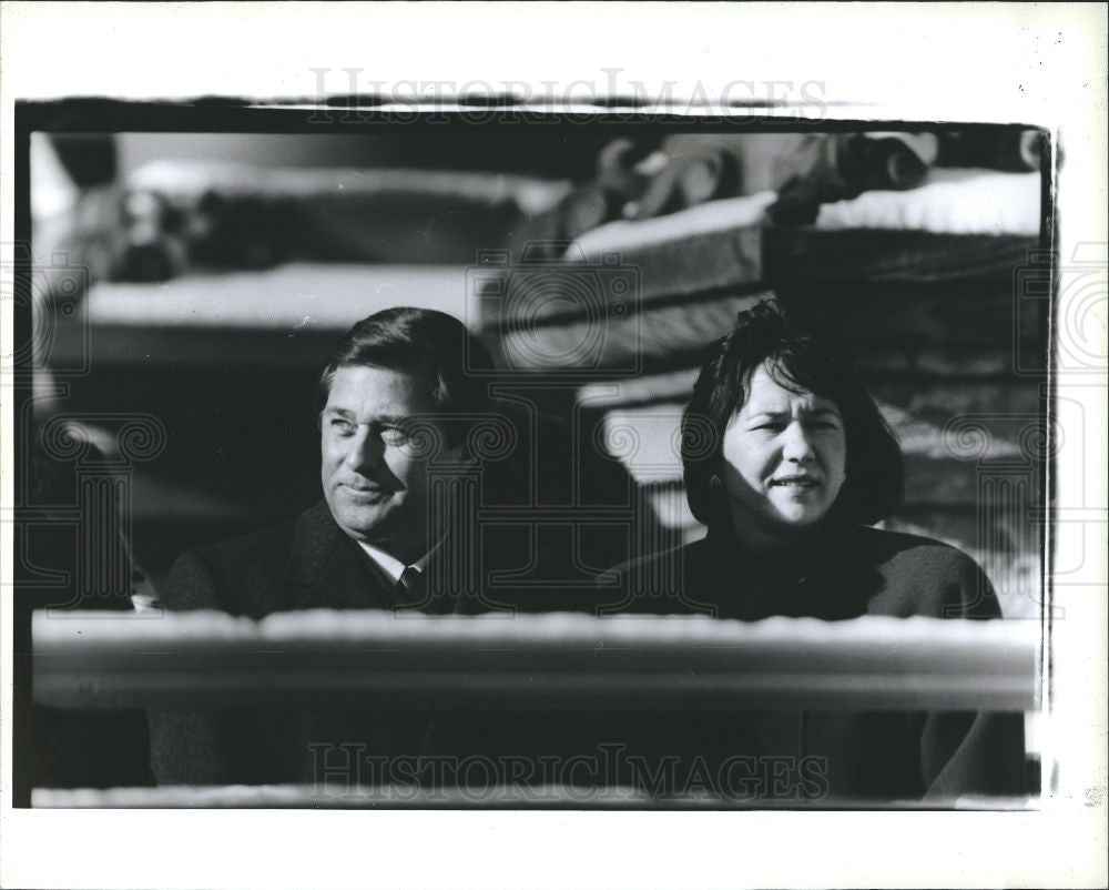 1991 Press Photo James Blanchard Janet Inauguration - Historic Images