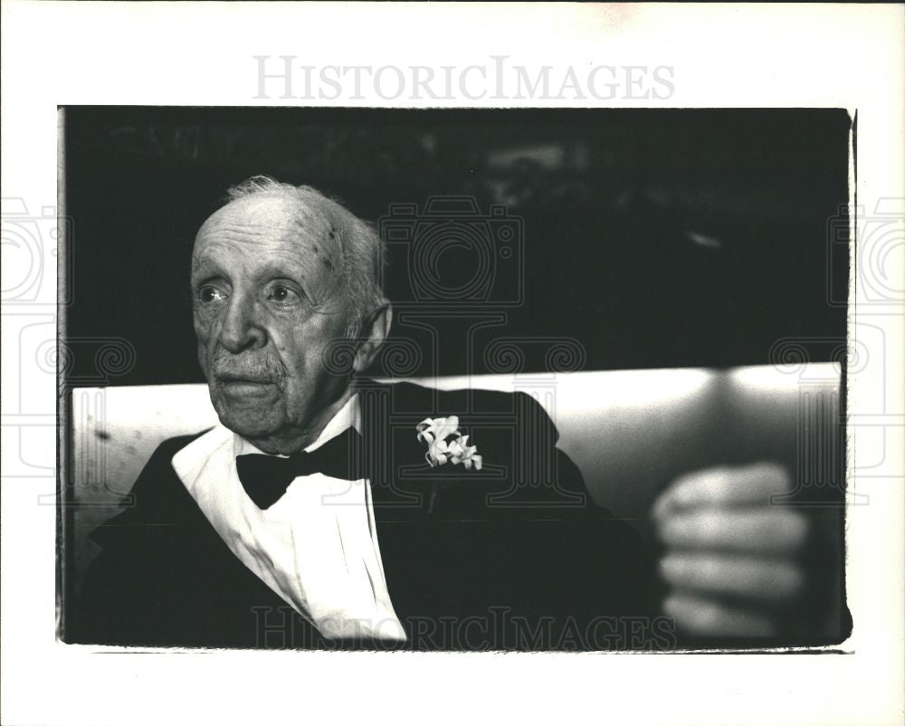 1987 Press Photo EDWARD BERNAYS - Historic Images