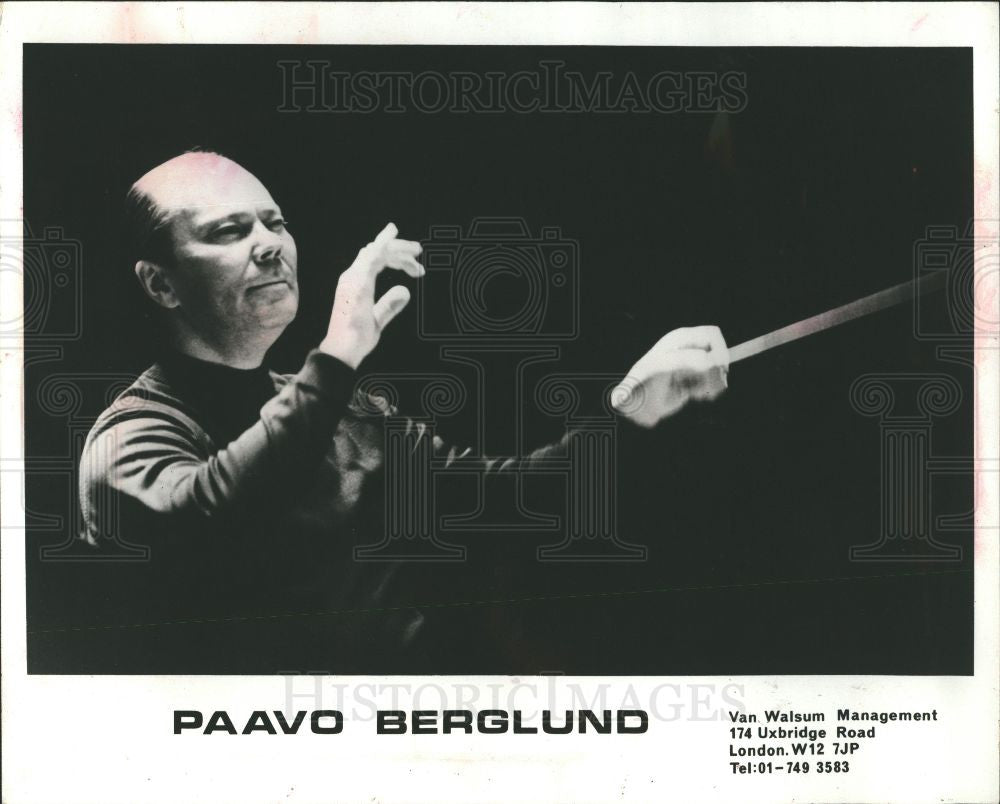 1982 Press Photo Paavo Berglund Finnish Conductor - Historic Images