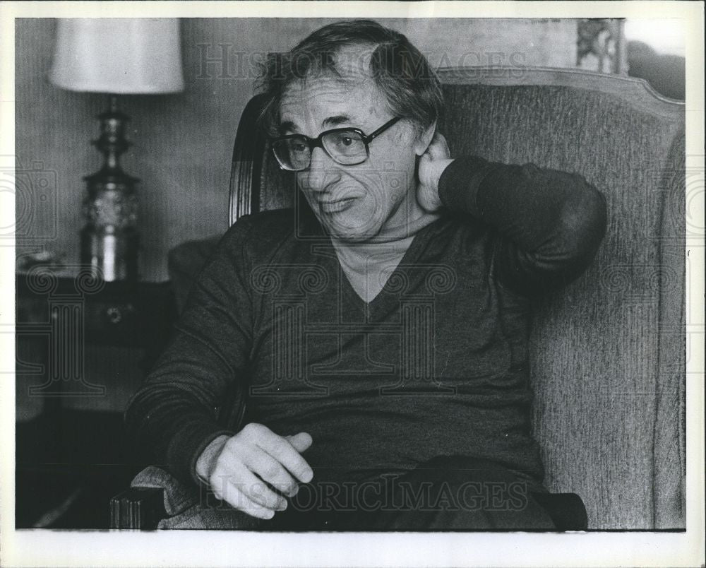 1980 Press Photo Walter Bernstein, author - Historic Images