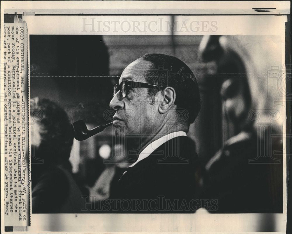 Press Photo Cincinnatis mayor-Ted berry - Historic Images