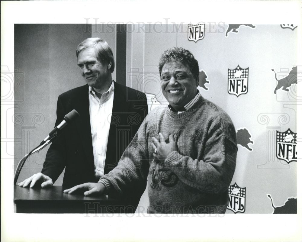 1991 Press Photo Raymond Berry Quarter Back Coach - Historic Images