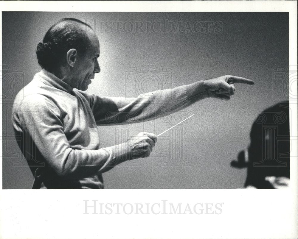Press Photo Gary Bertin Conductor Detroit Symphony - Historic Images