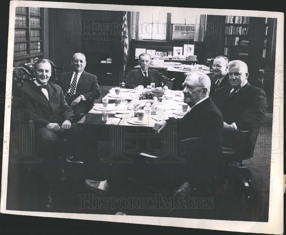 1961 Press Photo US Federal Judge Judges 1961 61 - Historic Images