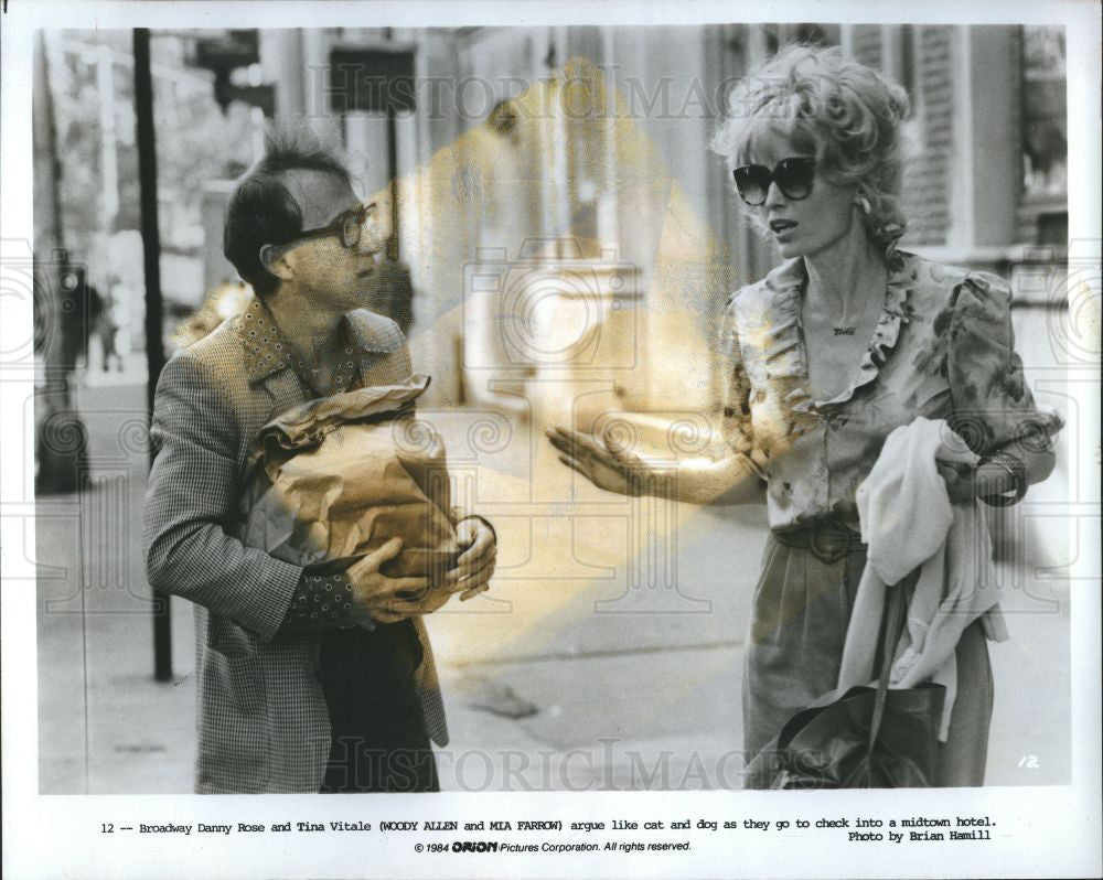 1991 Press Photo Woody Allen &amp; Mia Farrow - Historic Images