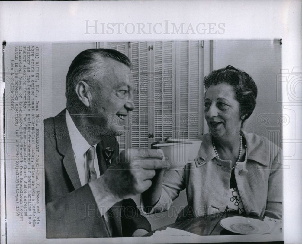 1964 Press Photo Dan K. Moore Democratic nominee - Historic Images