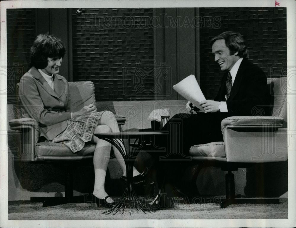 1974 Press Photo Jan Morris British Journalist ABC-TV - Historic Images