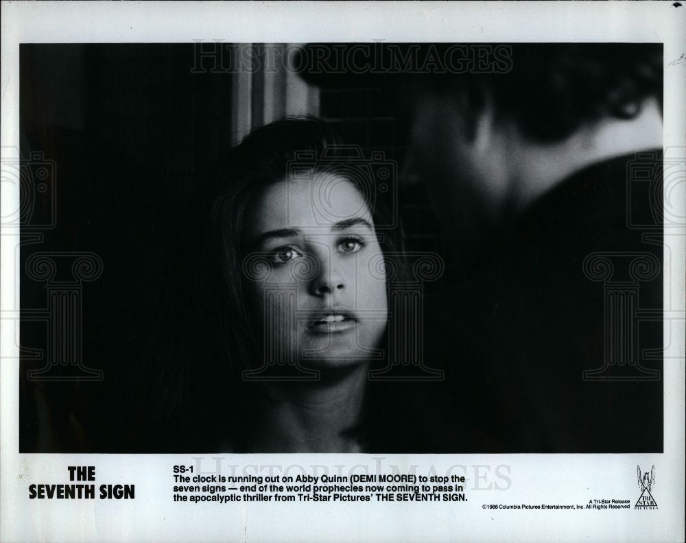 1988 Press Photo Demi Moore American Actress Abby Quinn - Historic Images