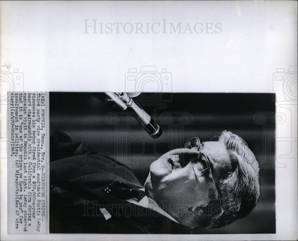 1968 Press Photo Curtis LeMay - Historic Images
