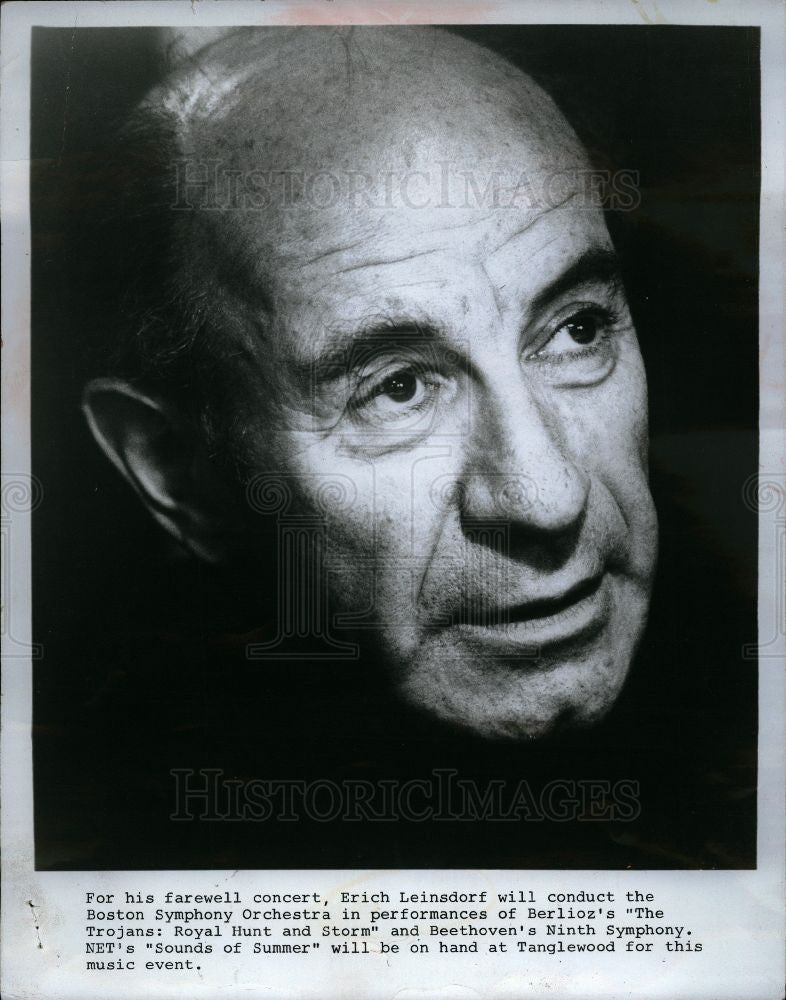 1983 Press Photo Erich Leinsdorf Conductor - Historic Images